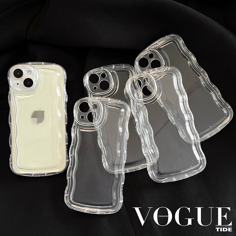 Ốp Điện Thoại tpu Mềm Trong Suốt Có Túi Khí Chống Sốc Hình Oval Cho iPhone 11 12 13 14 plus pro promax x xr xsmax