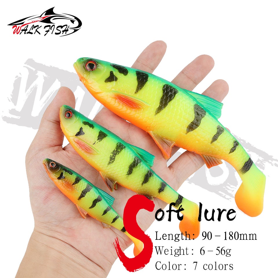 Mồi Câu Cá Giả Bằng Silicone Cao Su Mềm 6g / 19g / 56g
