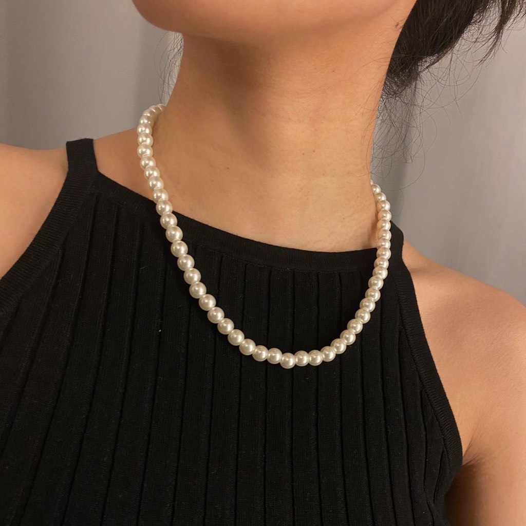 Vòng cổ ngọc trai nhân tạo xinh xắn cho nữ, bé gái