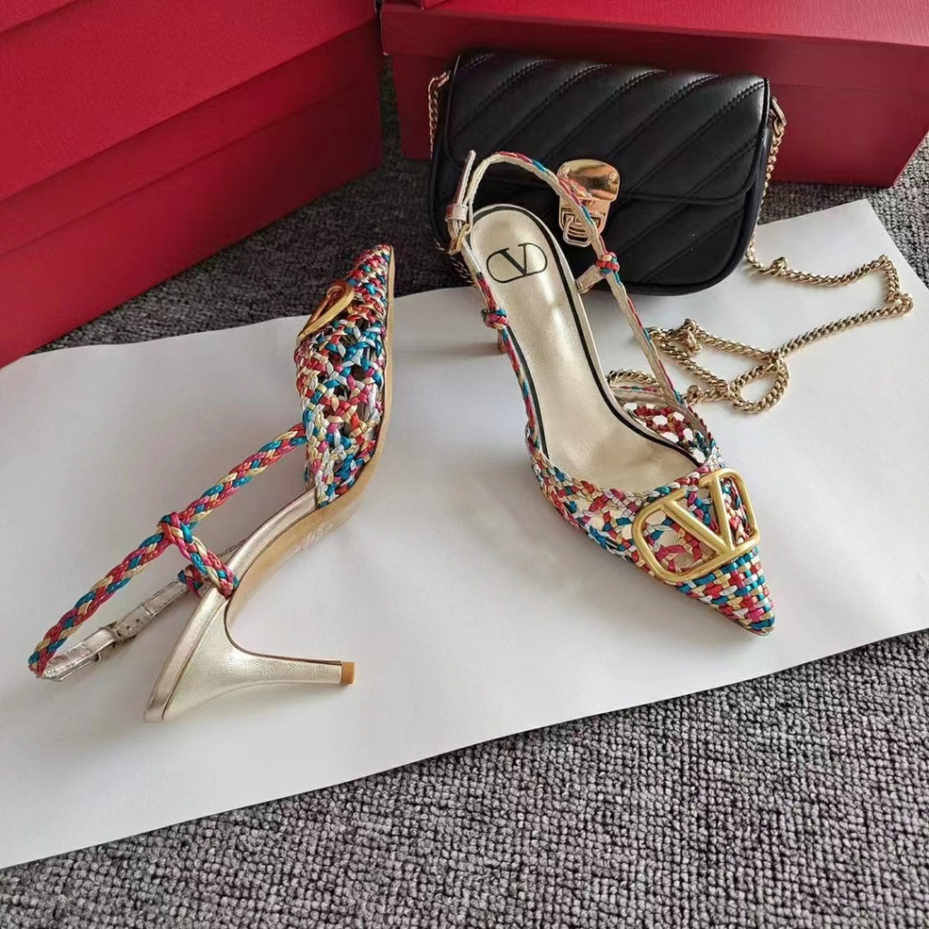 Sandal Cao Gót Hở Ngón Mũi Nhọn Thiết Kế Mới Thời Trang Dành Cho Năm 2023