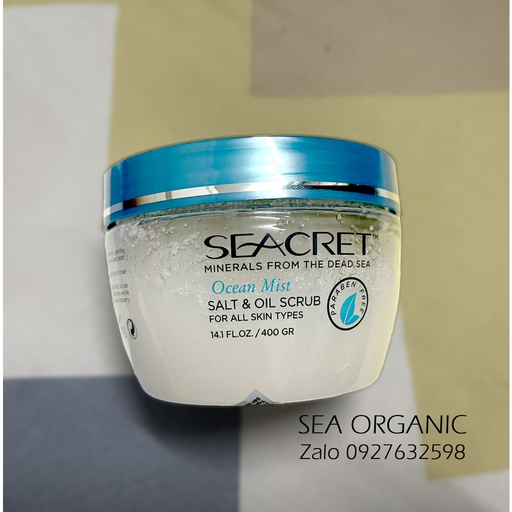 MUỐI TẮM TINH DẦU SEACRET SỰ KẾT HỢP TINH DẦU VÀ MUỐI BIỂN CHẾT  TYPES OCEAN