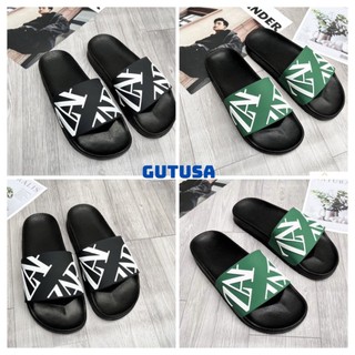 Dép zara quai chữ - dép quai ngang zara quai xanh đen đế cao su cao 5 cm