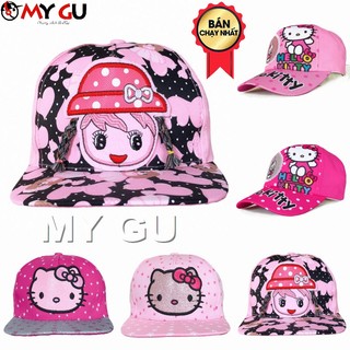 Nón bé gái dễ thương từ 2 tuổi đến 8 tuổi