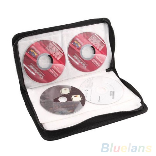 Túi Da Giả Đựng Đĩa CD / DVD 80 Ngăn Họa Tiết Hoa Hướng Dương Tiện Dụng