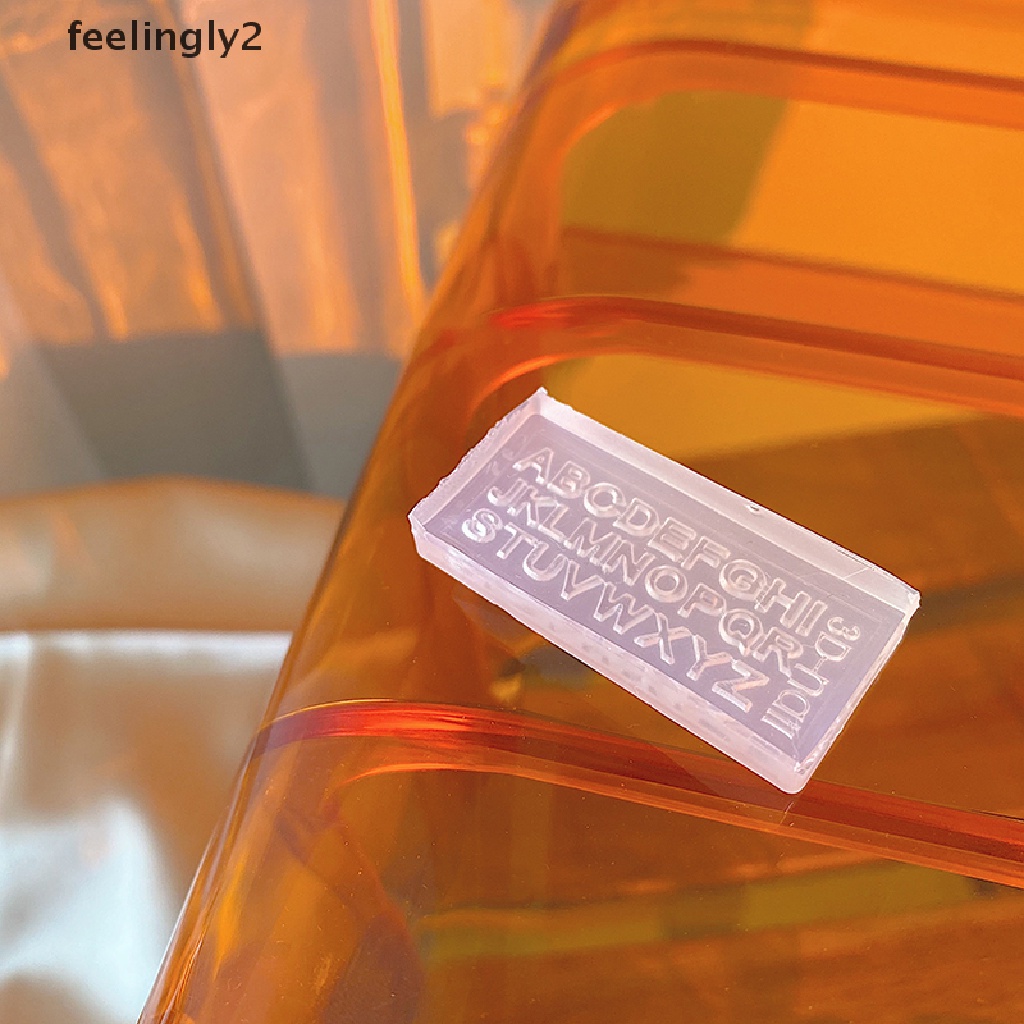 1 Khuôn Trang Trí Móng Tay Bằng Silicone Hình Chữ Cái 3D DIY