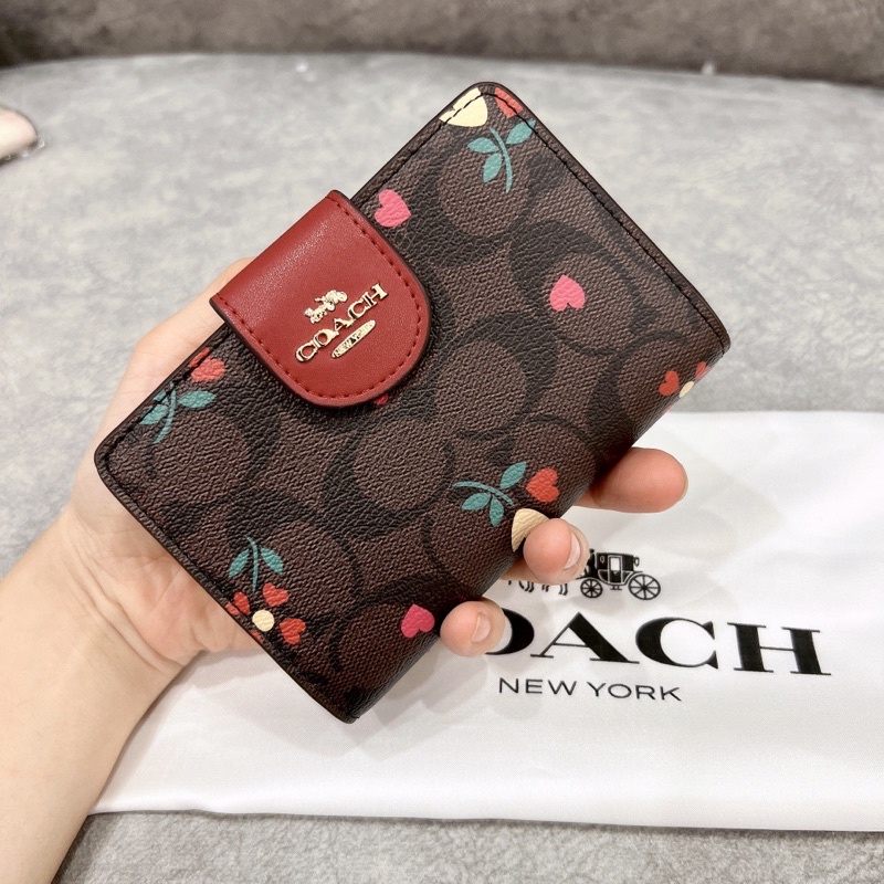 Ví coach nữ Coach  wallet medium corner zip wallet