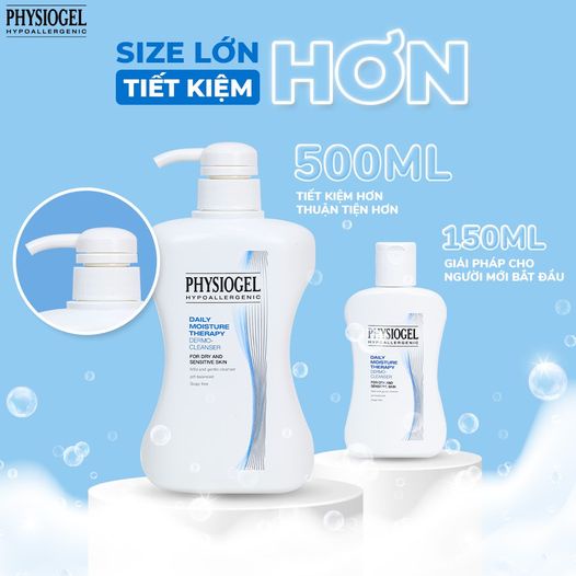 Sửa rửa mặt Physiogel DMT Cleanser 150ml,500ml