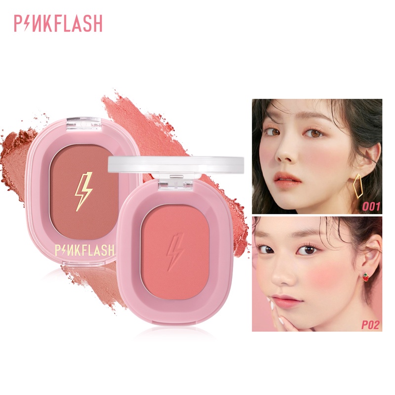 Phấn Má Hồng Sắc Tố Cao Mềm Mịn Tự Nhiên Không Thấm Nước PINKFLASH