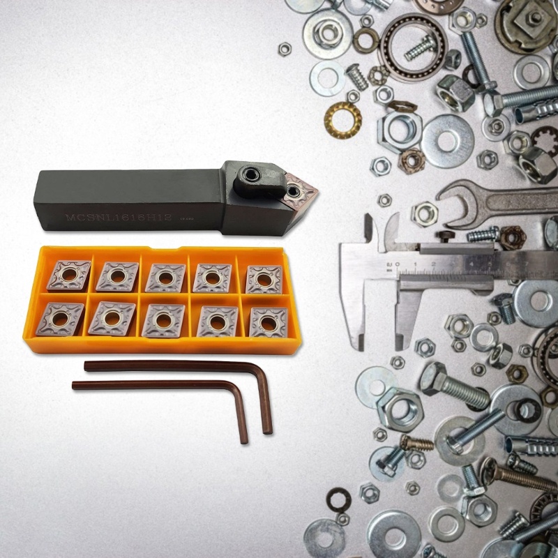 Bộ 10 Phụ Kiện Máy Tiện Công Nghiệp Bằng Cacbua 100mm 3 9-inch120408Bộ Dụng Cụ Bền Bỉ MA - MA VP15TF Chất Lượng Cao