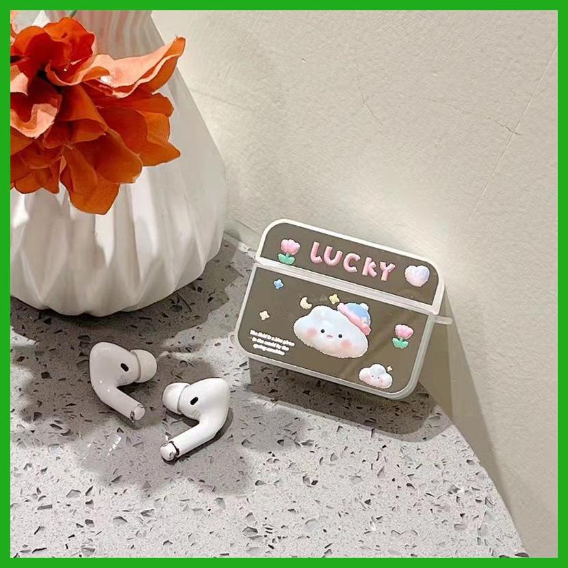 Vỏ Bảo Vệ Hộp Sạc Tai Nghe Airpods 2 / Pro / New 3 Hình Đám Mây Hoạt Hình Dễ Thương