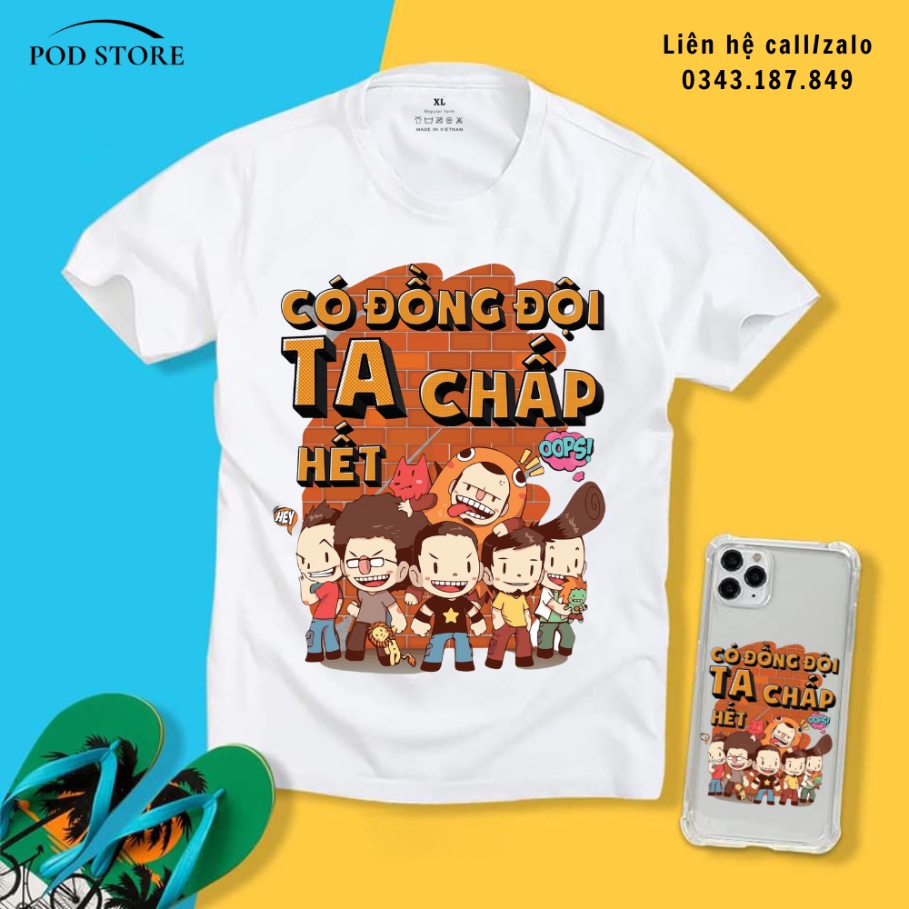 Áo thun đồng phục đi biển áo gia đình áo thun team building đội nhóm áo thun du lịch công ty đồng in theo yêu câu pod