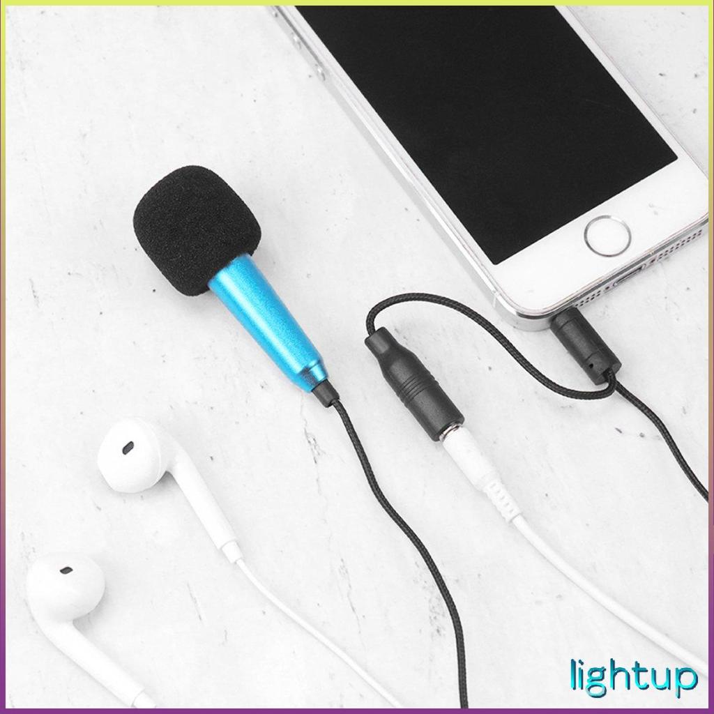 Bài phát biểu Hát Micrô có dây nhỏ 3,5Mm cho điện thoại di động Máy tính bảng xách tay