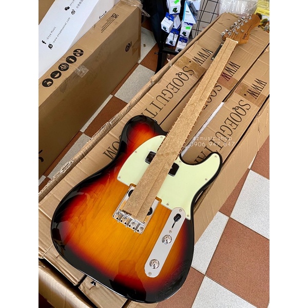 Guitar điện Sqoe SETL-400 Telecaster với pickup P90 và Roasted Maple Neck