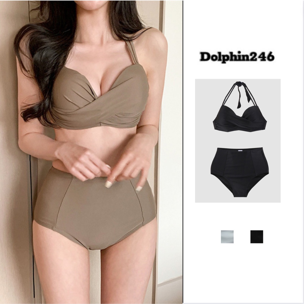 Bikini 2 mảnh đồ bơi đi biển đi du lịch quần cạp cao che bụng tốt phong cách Hàn Quốc sexy nâng ngực hở lưng 2782 F-7 | BigBuy360 - bigbuy360.vn