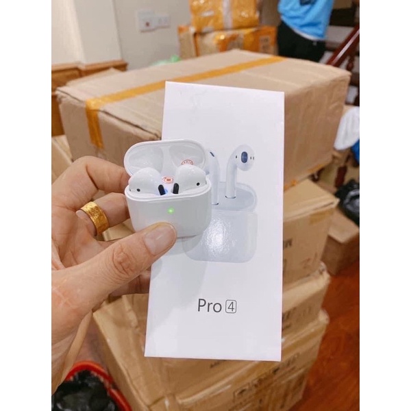 Tai nghe không dây pro4 mới, kết nối bluetooth thiết kế nhỏ gọn