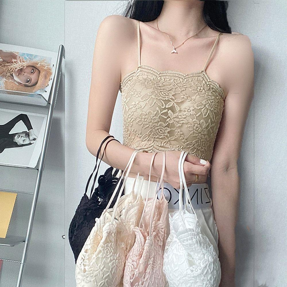 OCEANMAP Áo Ống Không Đường May Thoáng Khí Màu Trơn Có Đệm Ngực Cho Nữ