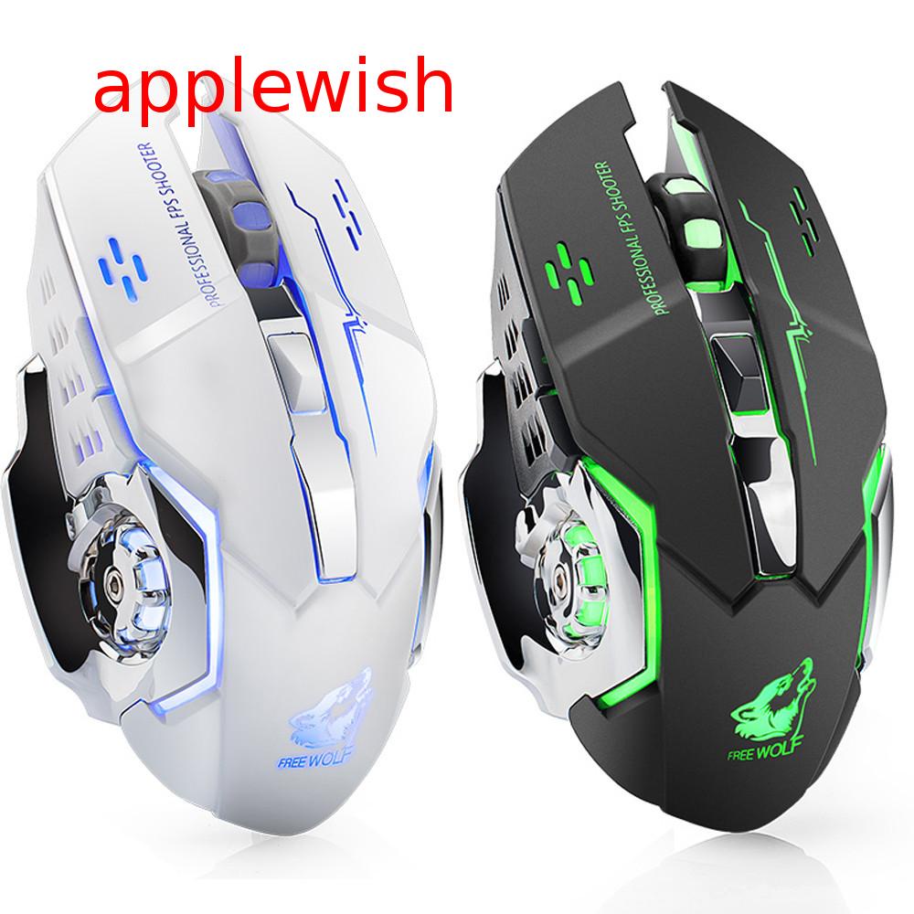 Chuột Quang Không Dây USB Đèn LED Sạc Được X8 Dùng Để Chơi Game