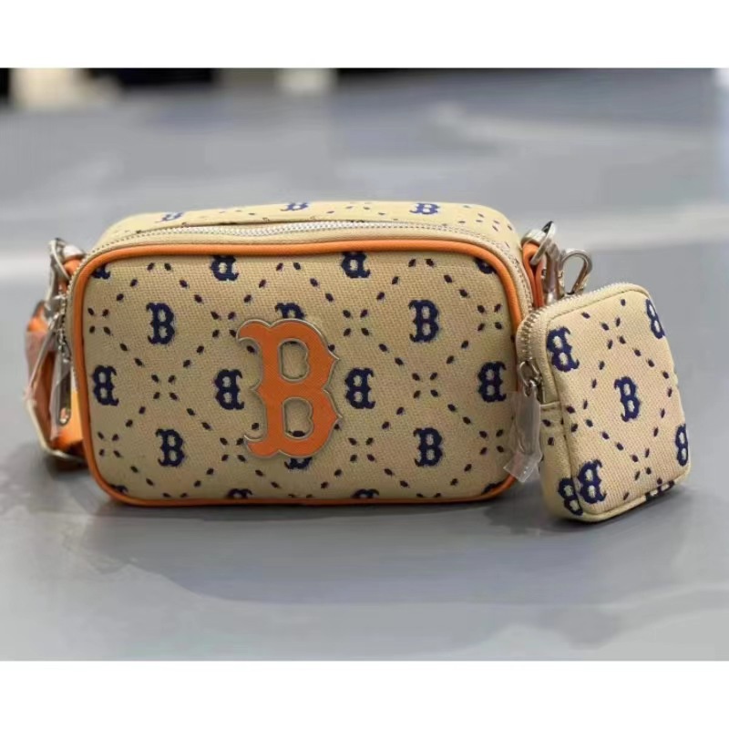 Túi Đeo Chéo Mlb Dáng Vuông Nhỏ Phong Cách Retro Cho Nam Nữ