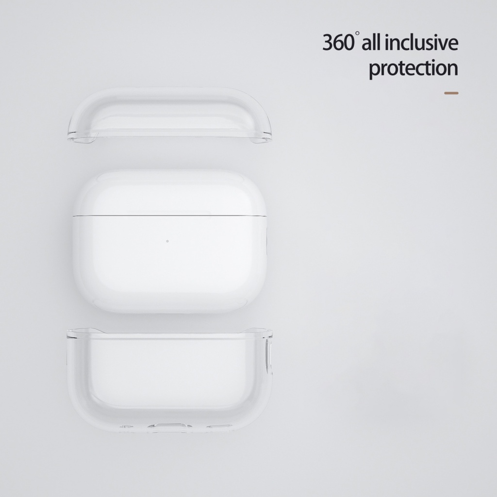 Vỏ bọc bảo vệ hộp sạc tai nghe không dây LENOVO TPU trong suốt chống sốc chống trầy xước thích hợp cho Airpods Pro 2