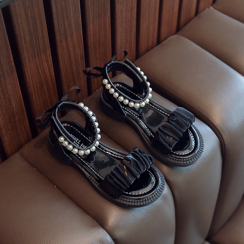 Xăng đan Đế Mềm Phối Ren Phong Cách Công Chúa Cho Bé Gái