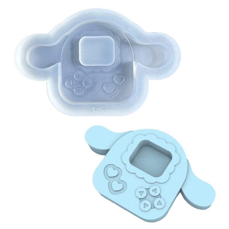 Khuôn Silicone Làm Mặt Dây Chuyền Hình Bình Lắc Bằng Pha Lê DIY