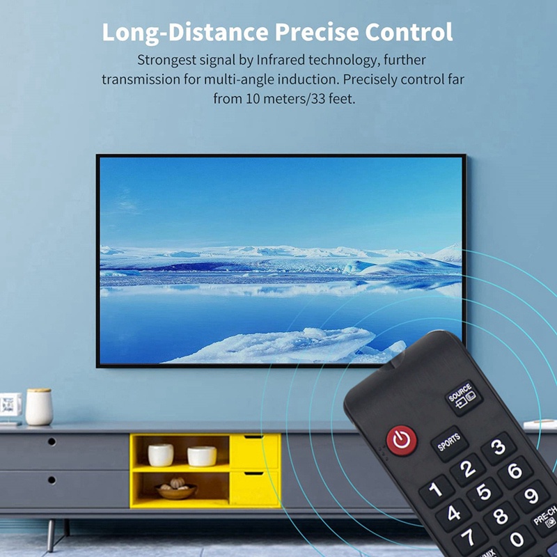 BN59-01198Q Replace Remote for Samsung Smart TV UE40JU6445K UE55JU6445K T32E390SX