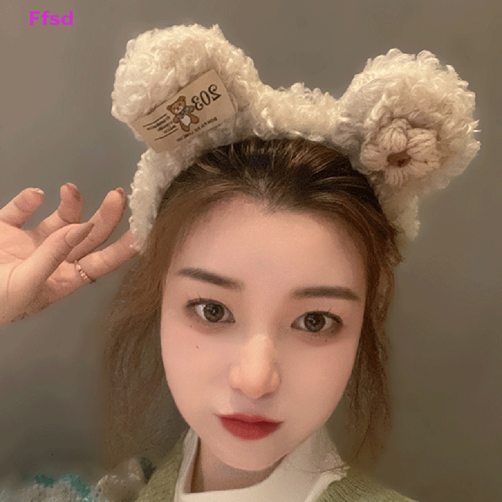 Băng Đô Cài Tóc Hình Gấu Bông Đáng Yêu Thời Trang Dành Cho Nữ