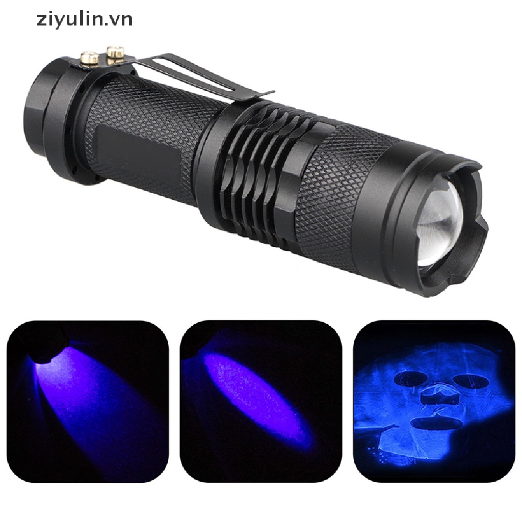 Đèn Pin ziyulin LED UV 365 nm Chuyên Dụng Chất Lượng Cao