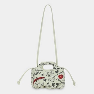 Túi xách mini flower họa tiết i love you - chautfifth