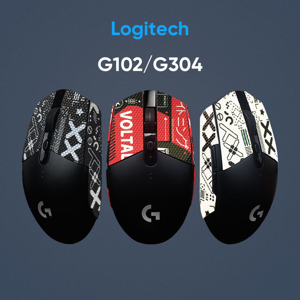 Bộ 4 Miếng Dán Trang Trí Chống Trượt Chuột Logitech G102 G304