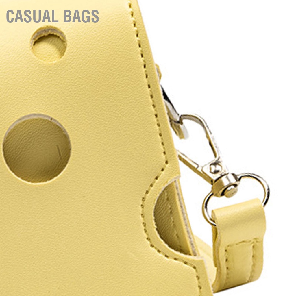 Có hàng sẵn Casual Bags Túi xách tay đeo vai dài Thiết kế pho mát PU Ví đơn cho chuyến du lịch tiệc bãi biển