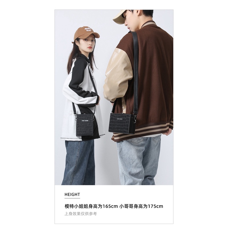 Túi Đeo JASMIN NOIR Chéo Vai Họa Tiết Da Cá Sấu Thời Trang Sành Điệu Cho Nữ