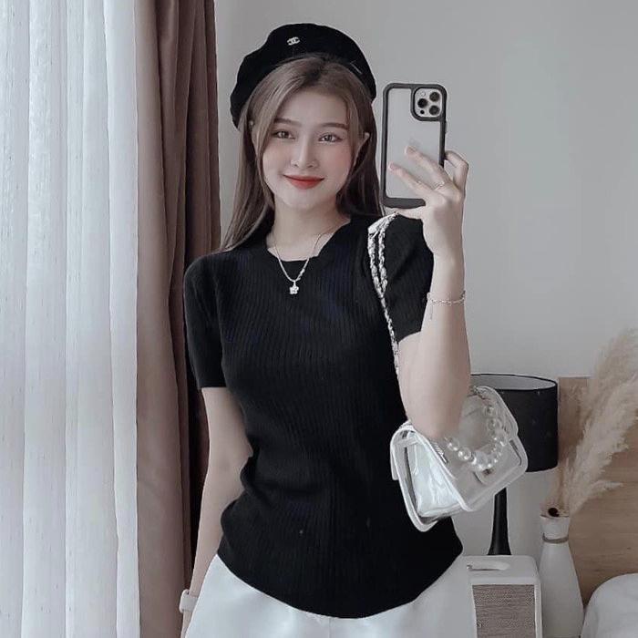 Thời Trang Bigsize Áo Thun Gân Tăm 50 - 100Kg Dễ Thương