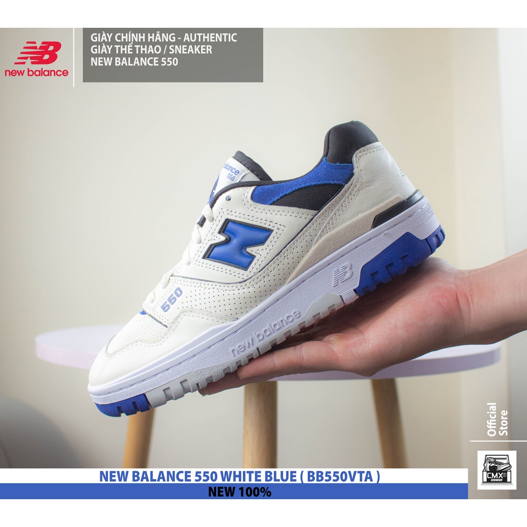 Giày New Balance 550 WHITE BLUE  - AUTHENTIC 100%