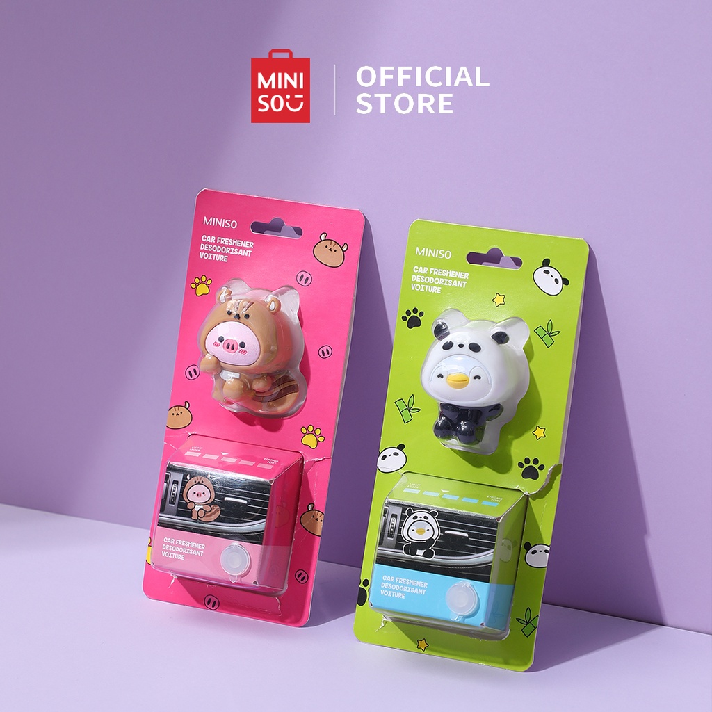 Nước hoa ô tô Miniso Tinh dầu khuếch tán xe hơi Animal Cosplay Day