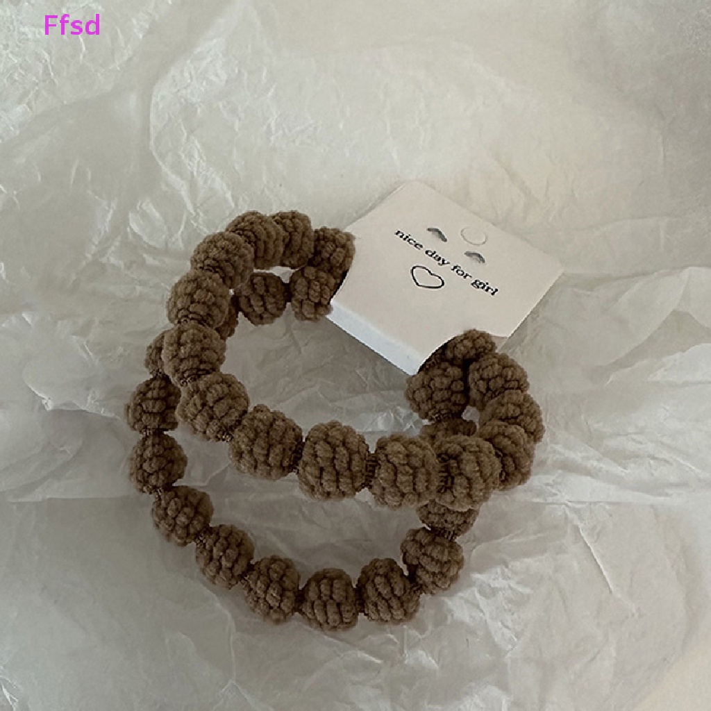 Bộ 2 Dây Cột Tóc Dạng Xoắn Đơn Giản Thời Trang Thu Đông Cho Nữ