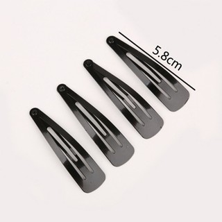 Set 10 Kẹp Tóc Màu Đen / Bạc Thời Trang Cho Nữ