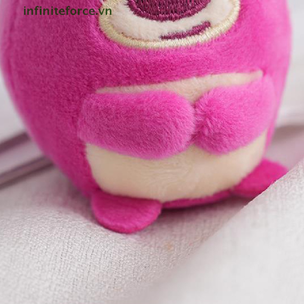 1 Đồ chơi nhồi bông Hình Gấu Dâu Tây Dễ Thương Trang Trí Túi Xách / Móc Khóa