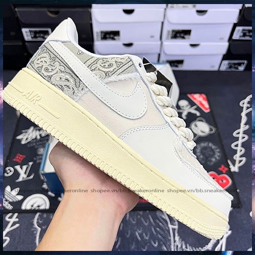 Giày AF1 Thổ Cẩm, Giày_Nike Air Force 1 Tu Bigbang Bản Cao Cấp Đủ Size Nam Nữ Full Box Bill