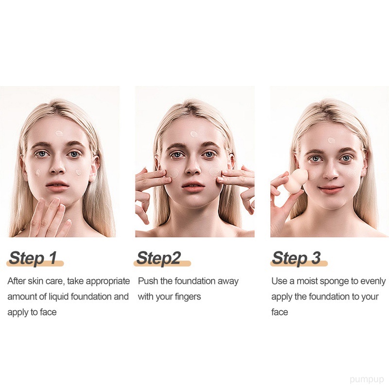 Kem Nền Che Khuyết Điểm Toàn Diện Kiểm Soát Dầu Lâu Trôi 8 Màu Lì Tự Nhiên