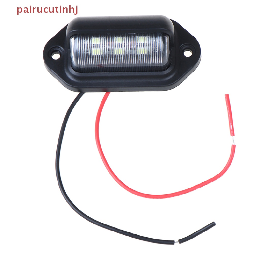1 Cặp Đèn LED 6 Bóng 12V Chống Nước Gắn Biển Số Xe Hơi Xe Tải