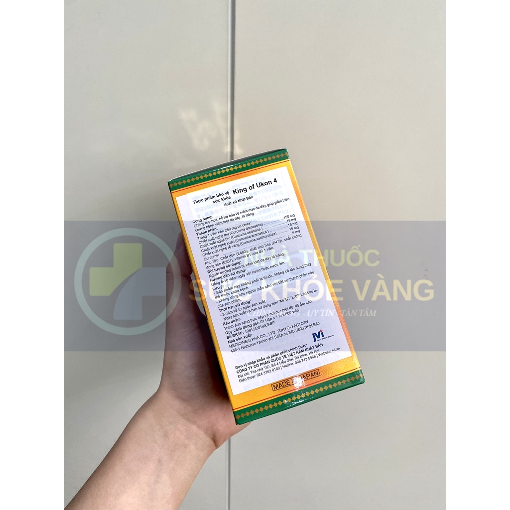 VIÊN NGHỆ NHẬT BẢN KING OF UKON 4 HỘP 600 VIÊN