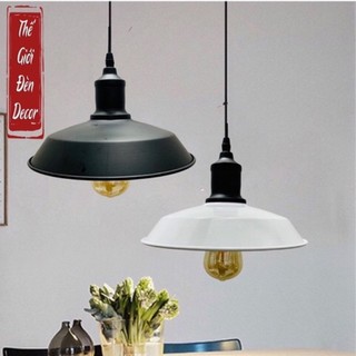 Chao đèn thả 26cm Vintage T057 ,đèn chụp nhôm thả retro hiện đại