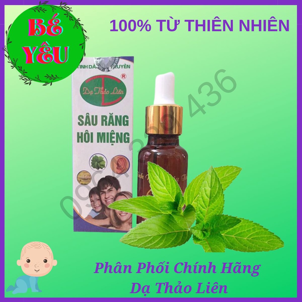 5ml Tinh Dầu Chống Hôi Miệng Dạ Thảo Liên 100% Thảo Dược Thiên Nhiên