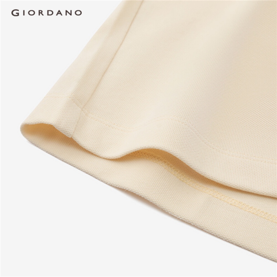 GIORDANO Áo polo nữ ngắn tay phiên bản fit phối màu thiết kế tương phản 05313394 | BigBuy360 - bigbuy360.vn