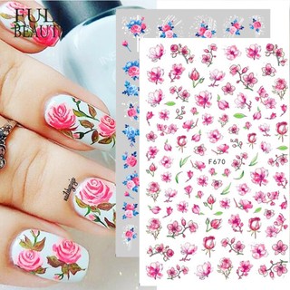 Miếng Dán Trang Trí Móng Tay Hình Hoa Bướm 3d Phong Cách vintage Nhật Bản