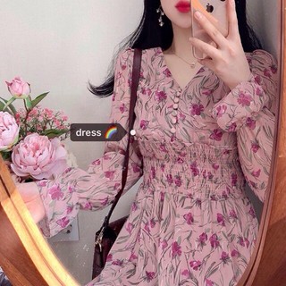ORDER Váy hoa hồng tiểu thư ( Ảnh thật ở cuối )