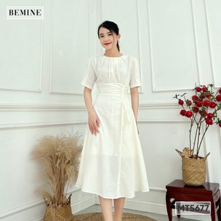 Đầm rút eo cổ tròn BEMINE MT5677