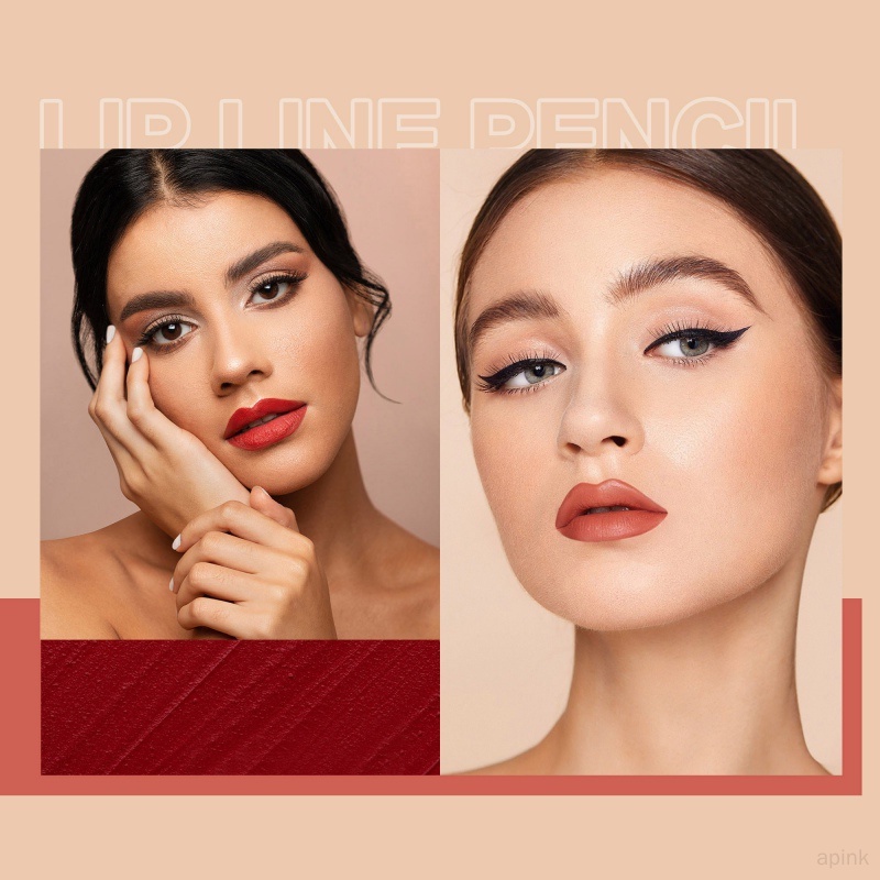 Set 12 Chì Kẻ Viền Môi Lâu Trôi Và Chống Thấm Nước Dành Cho Nữ