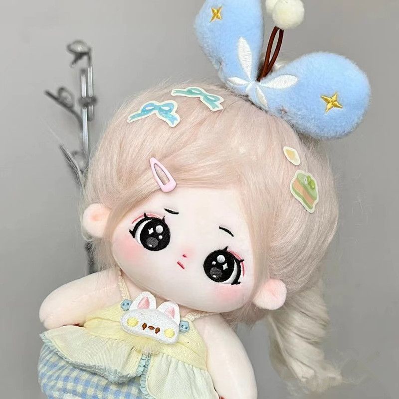Búp Bê Em Bé Bằng Vải Bông Cotton 20cm Có Bộ Xương Tóc Dễ Thương Làm Quà Tặng